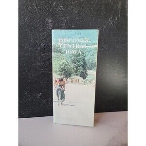 Discover Central Iowa Tourist Brochure And Map Vintage